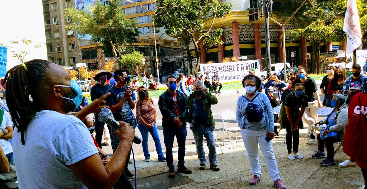 Ato em frente da Câmara Municipal de São Paulo 03